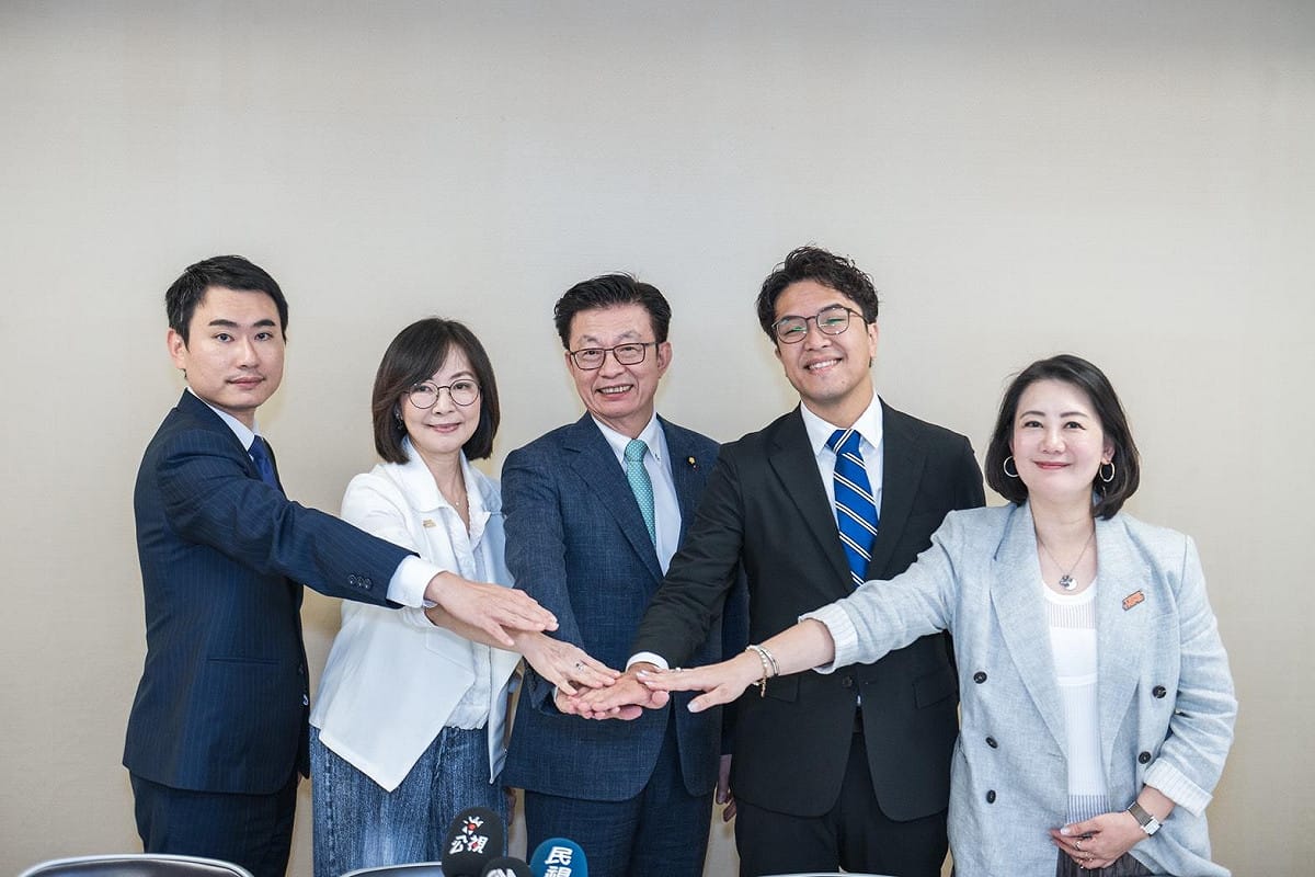 民主進步黨於日本東京自由民主黨本部舉行第7次「「台日外交、防衛政策意見交換會」。 圖：民進黨提供