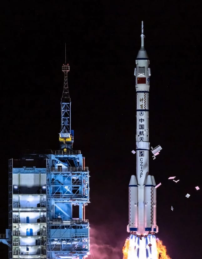中國發射衛星。 圖 : 翻攝自人民網
