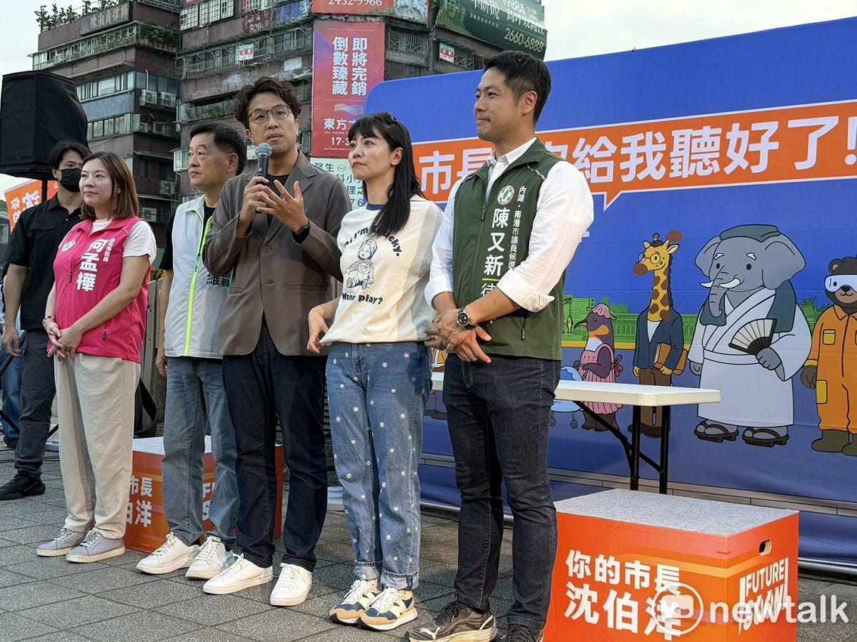 沈伯洋舉辦首場「市長，你給我聽好了」實體活動。 圖：高逸帆／攝