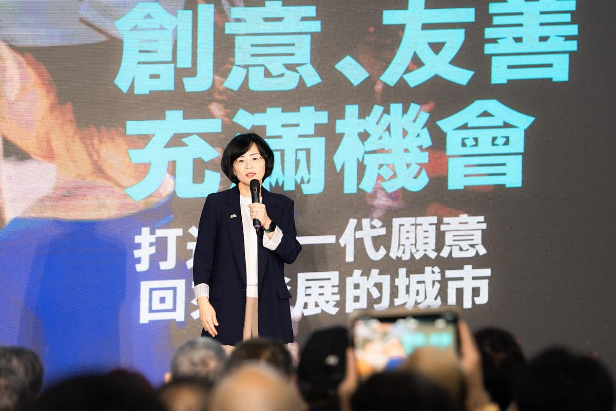 蘇巧慧說，如果有機會擔任新北市長，她要打造一座「有趣、友善、有機會」的城市，讓新北成為海外下一代重新認識台灣的入口。 圖：蘇巧慧競總提供