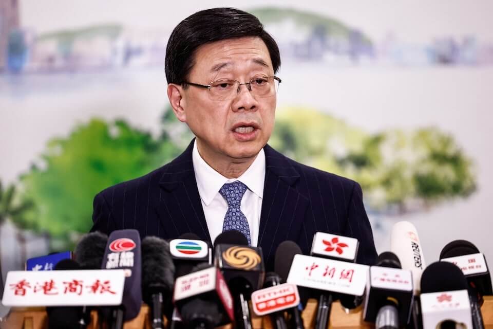 香港行政長官李家超。（路透社） 圖：中央社提供