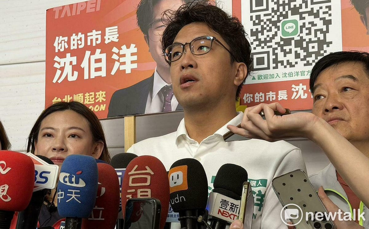 蔣萬安不會政黨傾向英文 沈伯洋秒答：市長英文能力非必要條件