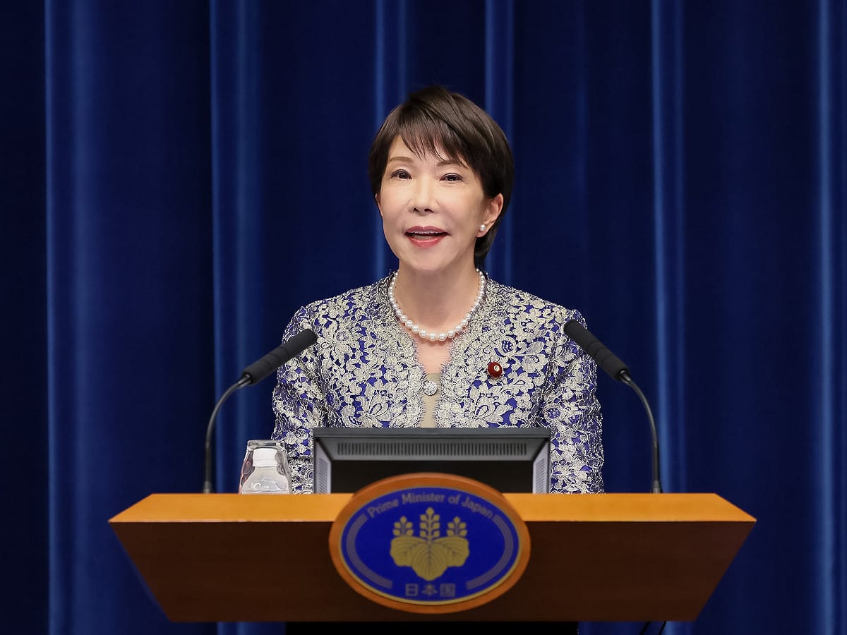 日本首相高市早苗17日進行內閣改組，前總務大臣林芳正遭到撤換。 圖：翻攝自首相官邸官網（資料照）