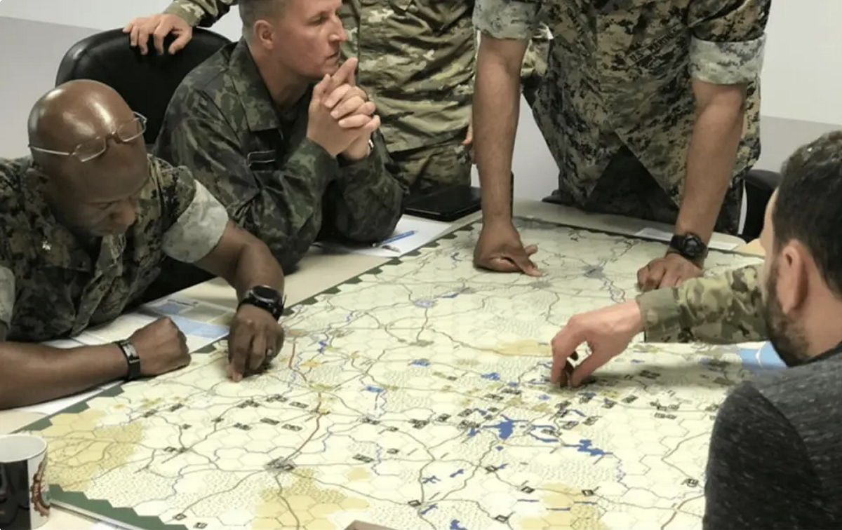 兵棋推演示意圖。 圖：翻攝自 軍武次位面