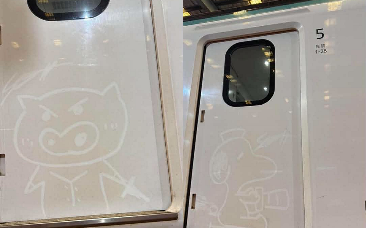 (影)車門灰塵變畫布！台鐵員工畫史努比遭要求檢討 本人幽默回應了
