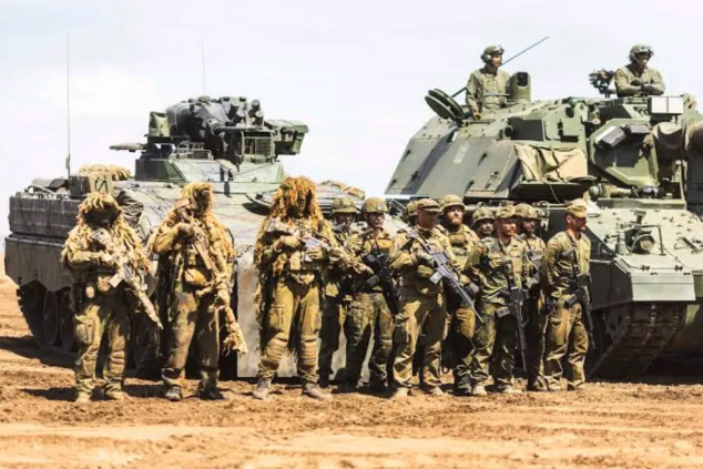 德國聯邦國防軍與立陶宛軍隊官兵在立陶宛境內進行聯合演訓或部署展示。 圖 : 翻攝自國跡線