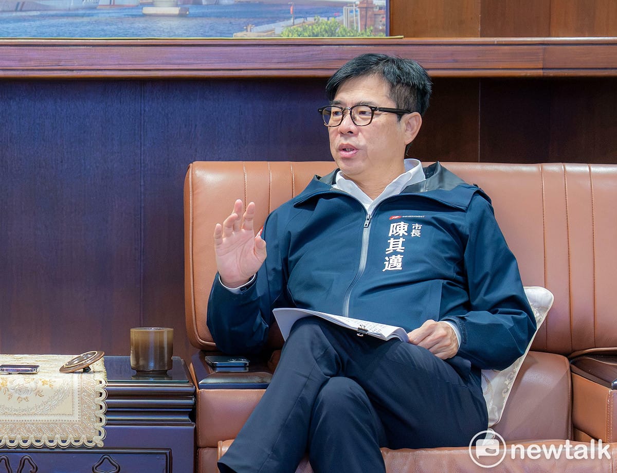 高雄市長陳其邁接受新頭殼專訪。 圖：高雄市政府提供