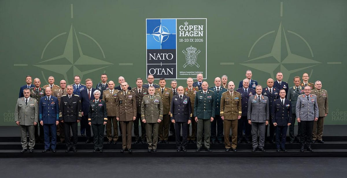 北約（NATO）32 盟國軍事委員會於哥本哈根召開年度會議。圖：翻攝自X@NATO