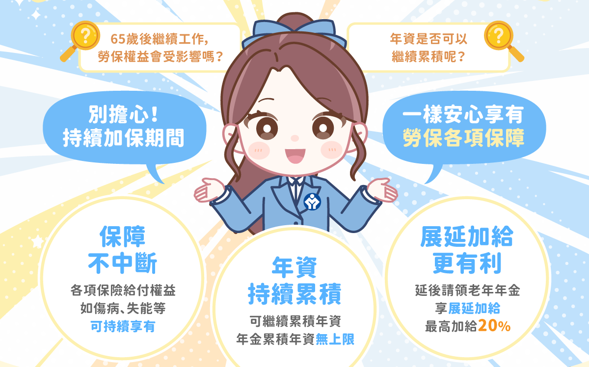 勞動部提醒：領完老年給付重返職場「依法須加災保」