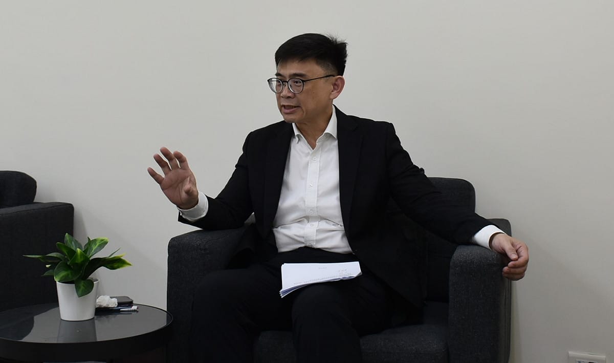 賴瑞隆：若當選市長，將讓科技業、傳統產業、農漁業與交通建設一起重新布局。 圖：孫家銘／拍攝