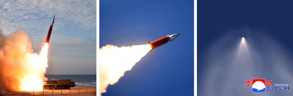 北韓20日新型武器試射。