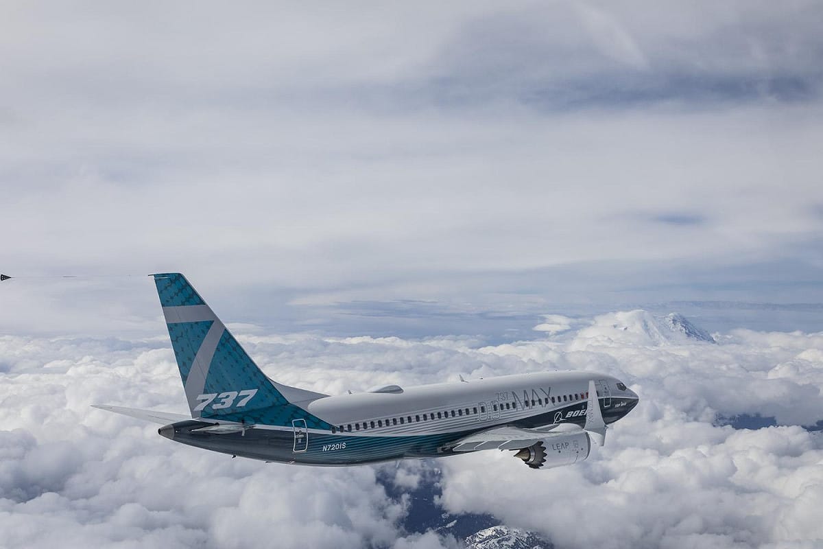 美國空軍預計採購波音737 MAX 8，改裝為新一代C-40行政專機，以擴充長程人員運輸與高層出訪能力。 圖：翻攝自 X @BoeingAirplanes