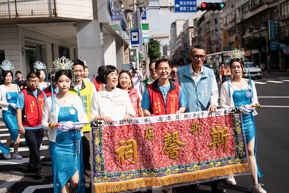 蘇巧慧說，斯馨祠明（27）天將配合搬入新厝，非常感謝斯馨祠多年來庇佑地方，未來她也期盼有機會和眾人一起努力，讓更多人看見新店十四張地區的文化和發展歷史。 圖：蘇巧慧競總提供