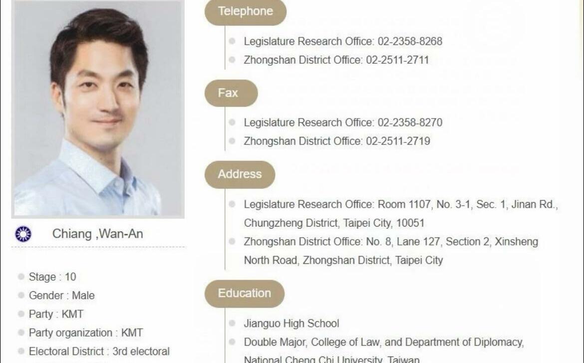 數位痕跡露餡！蔣萬安遭爆利用特權修改學歷 吳靜怡籲立院徹查到底