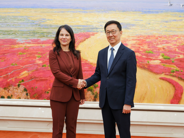 中國國家副主席韓正（右）。 圖/取自un.china-mission.gov.cn
