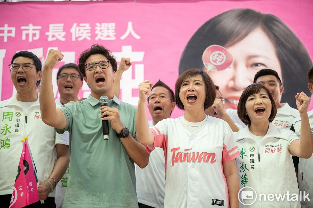 欣潮加洋流，讓台中市長選情熱了起來。 圖：唐復年/攝