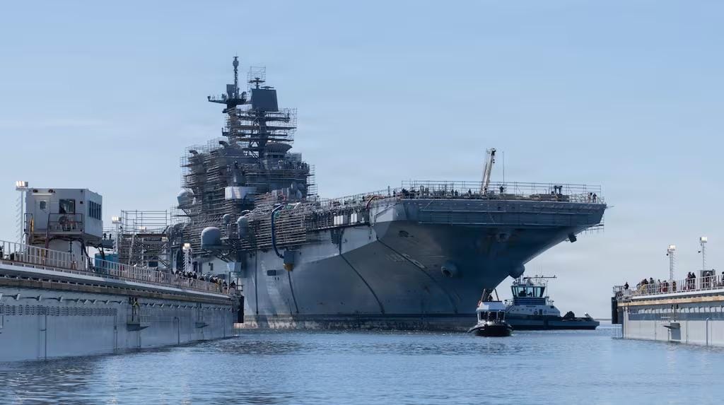 美國海軍為修復老舊造船基礎設施所推動的「造船廠基礎設施最佳化計畫」，整建維繫美軍核心戰力動能的 4 座公營造船廠。 圖：翻攝自@MilitaryTimes