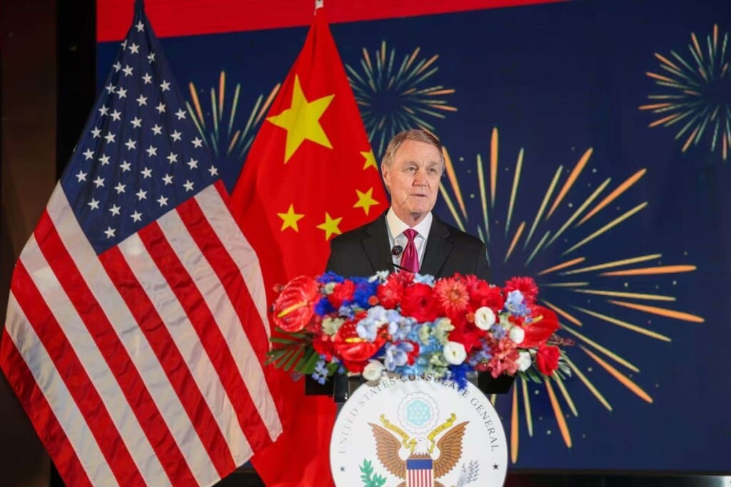美國駐中國大使龐德偉。 圖：取自x.com/USAmbChina