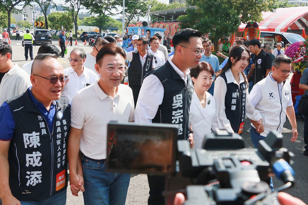 江啟臣出席吳宗學競總成立大會。 圖：江啟臣競辦/提供