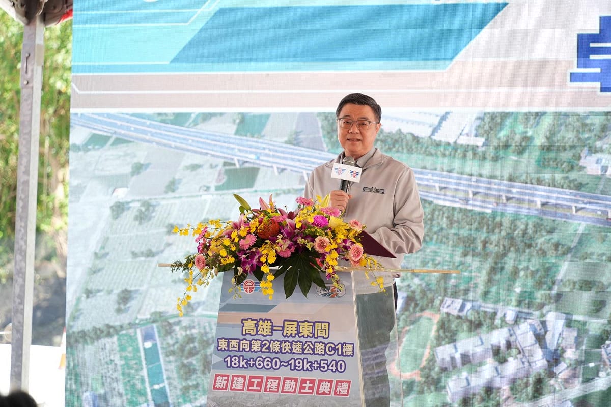 卓榮泰表示，高屏二快正式開工動土，達成先前所設定的階段性目標。 圖：屏東縣政府／提供