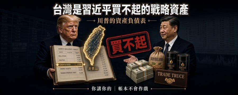 商人川普懂資產負債表，總統川普更有一本全球資產負債表。    圖：擷自童文薰 Winifred Tung的X平台