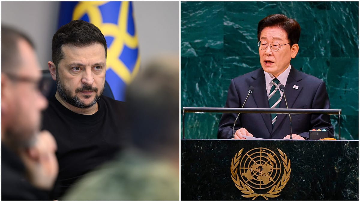 烏克蘭總痛澤連斯基無預警公開移交北韓戰俘，讓韓國總統李在明遭民眾批評討好北韓。 圖：翻攝自X@Volodymyr Zelenskyy、李在明官方臉書