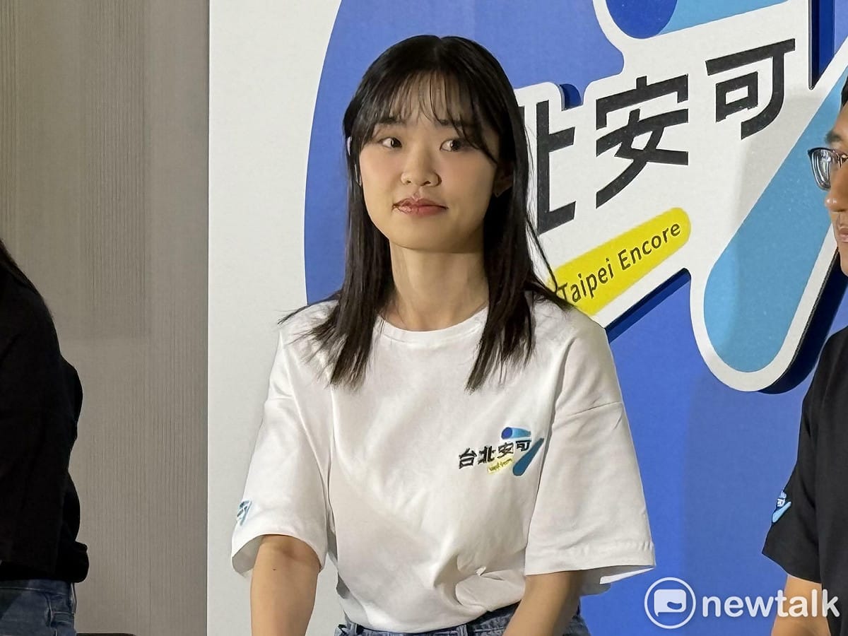 台北市長蔣萬安競選團隊新聞輿情組長兼發言人楊沛緰。 圖：周煊惠 / 攝