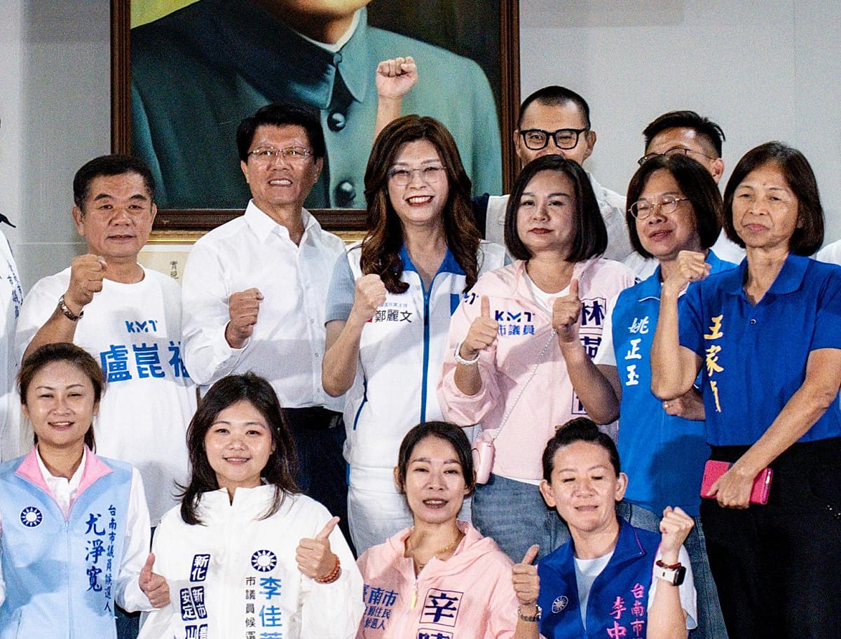 國民黨在台南舉辦行動中常會，替國民黨台南市長候選人謝龍介拉抬聲勢。 圖：國民黨/提供