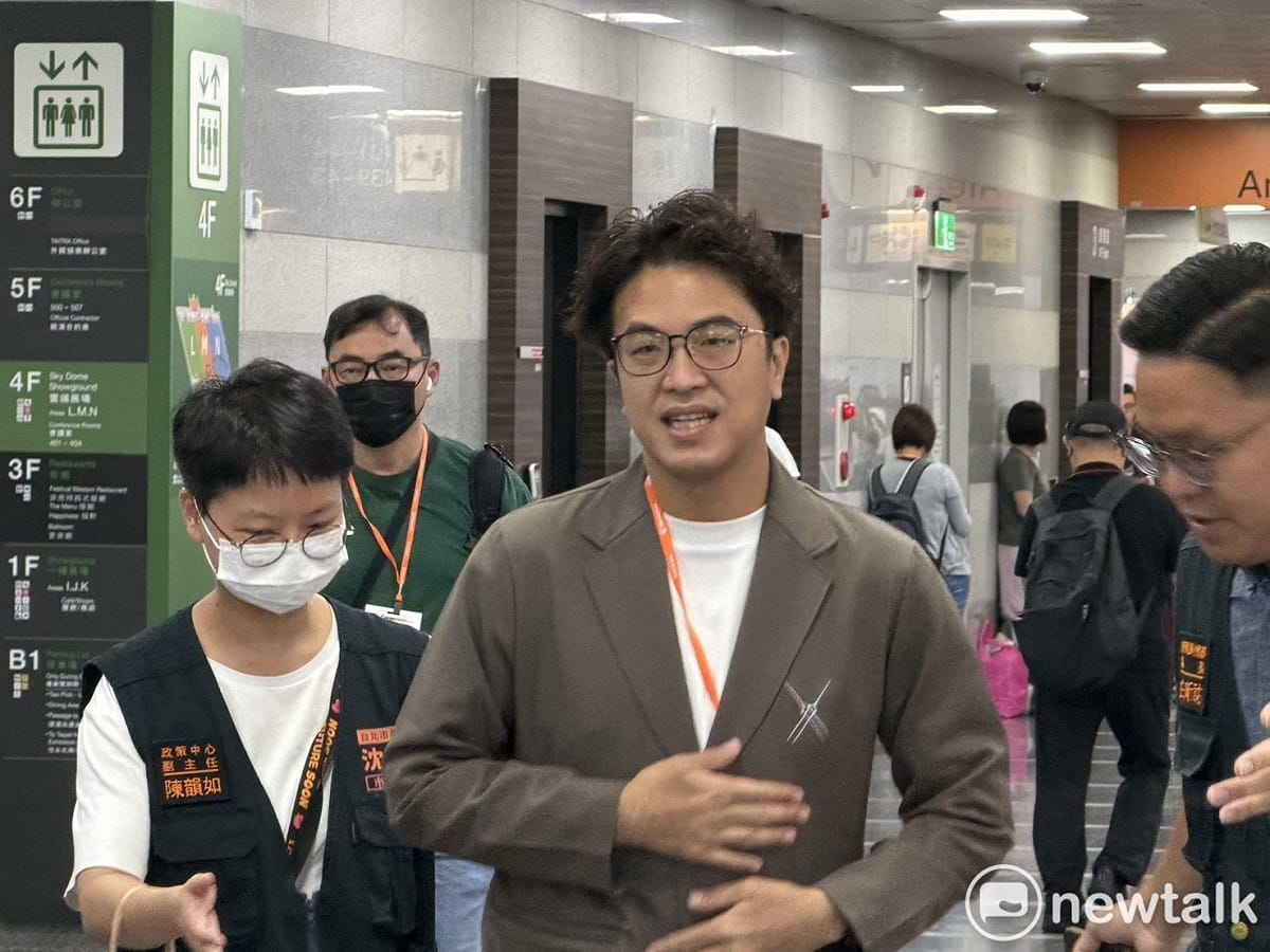 沈伯洋說，他怕競總成立當天沒人。 圖：高逸帆／攝