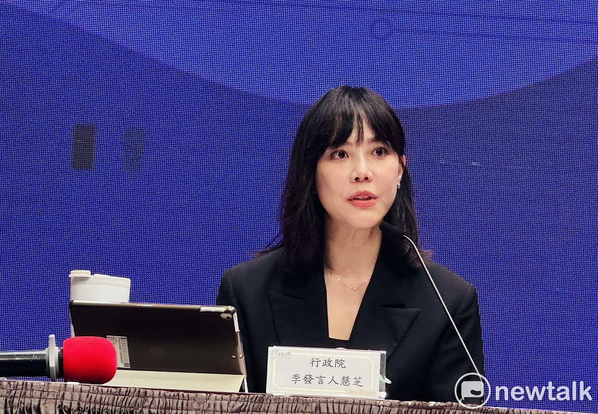 行政院發言人李慧芝。 圖：謝莉慧/攝