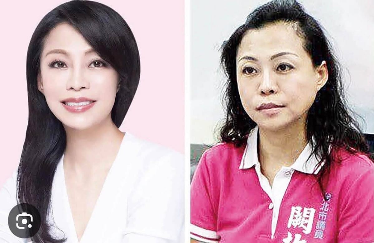國民黨台北市議員闕枚莎也被網友點名，認為其選舉照片與本人的差異較大。 圖：翻攝自 Threads