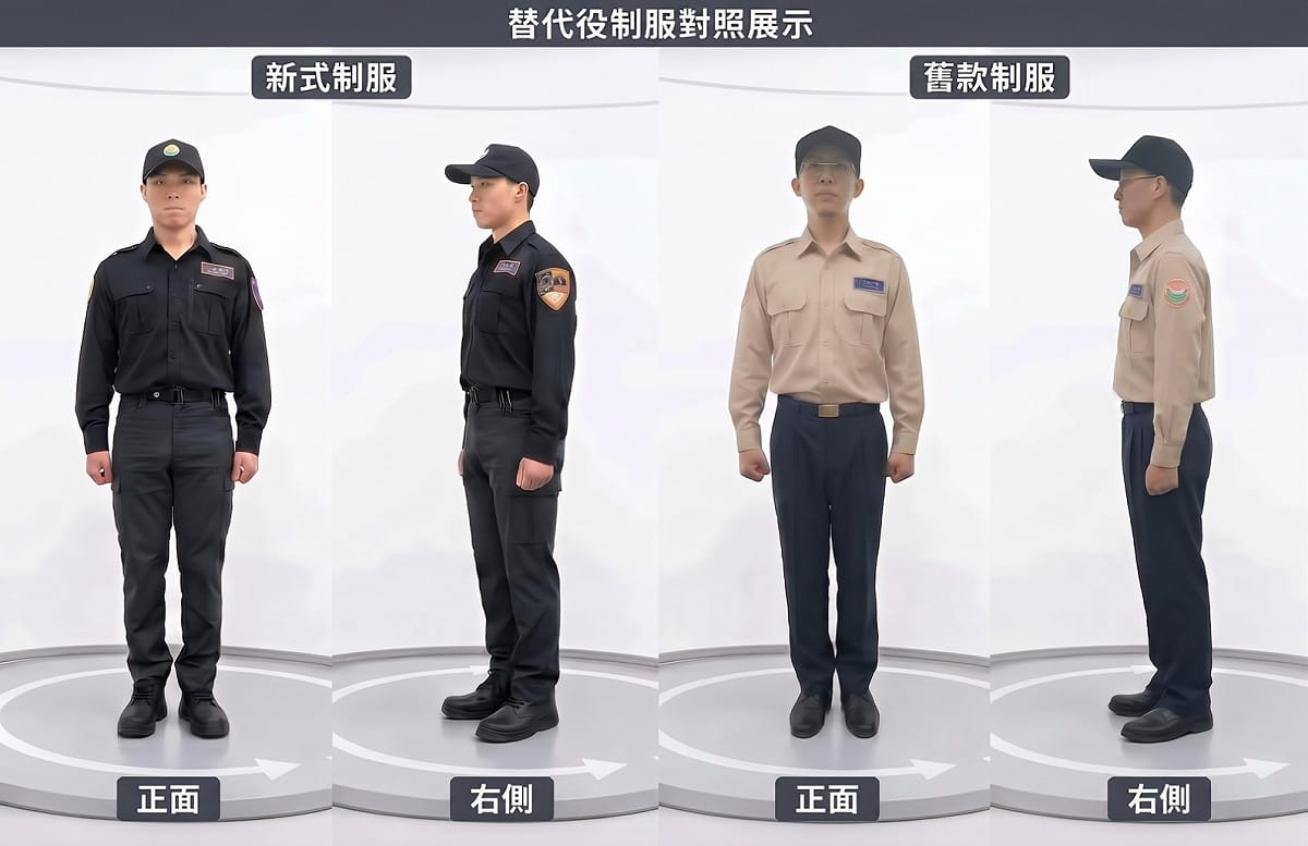 新改款的替代役制服 圖：內政部提供