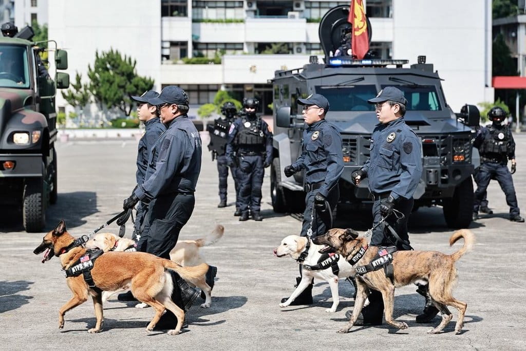 內政部3日指出，警犬及消防搜救犬也將共同參與國慶遊行演出。（內政部提供）中央社記者吳書緯傳真　115年10月3日