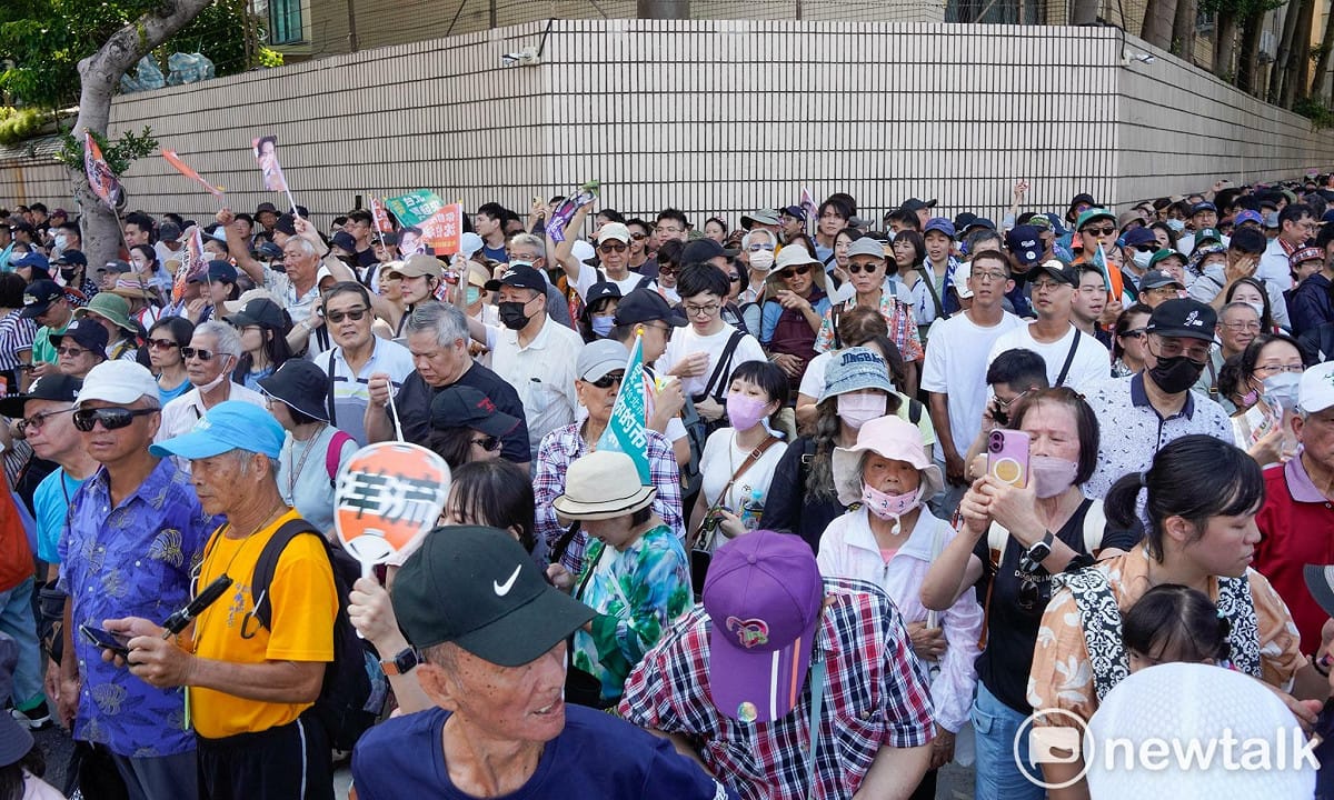 沈伯洋競總成立，現場人潮。 圖：張良一／攝
