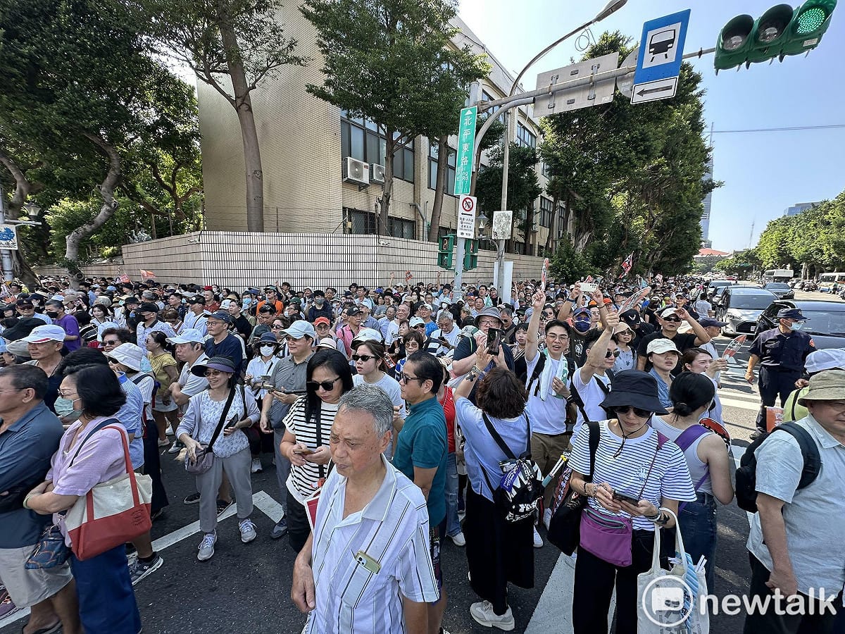 沈伯洋競總成立，現場人潮。 圖：張良一／攝