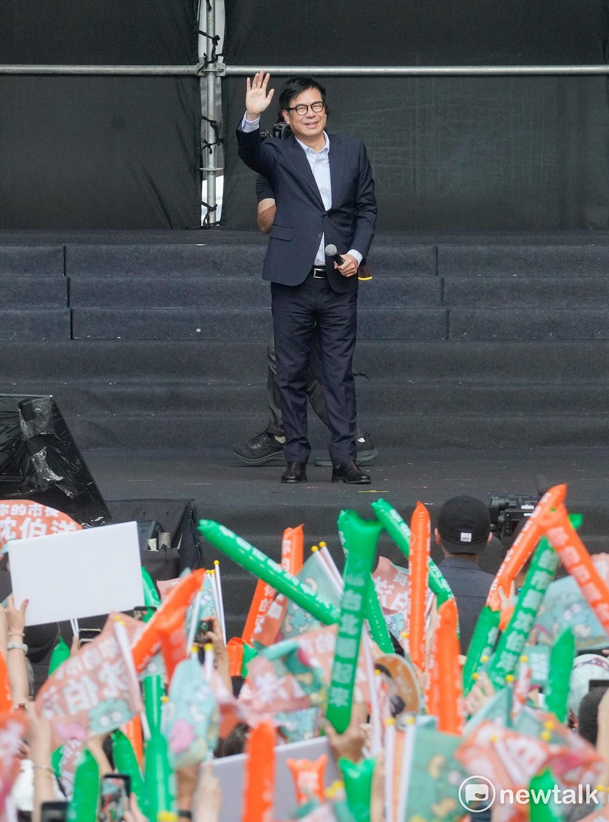 高雄市長陳其邁出席沈伯洋競選總部成立。 圖：張良一／攝