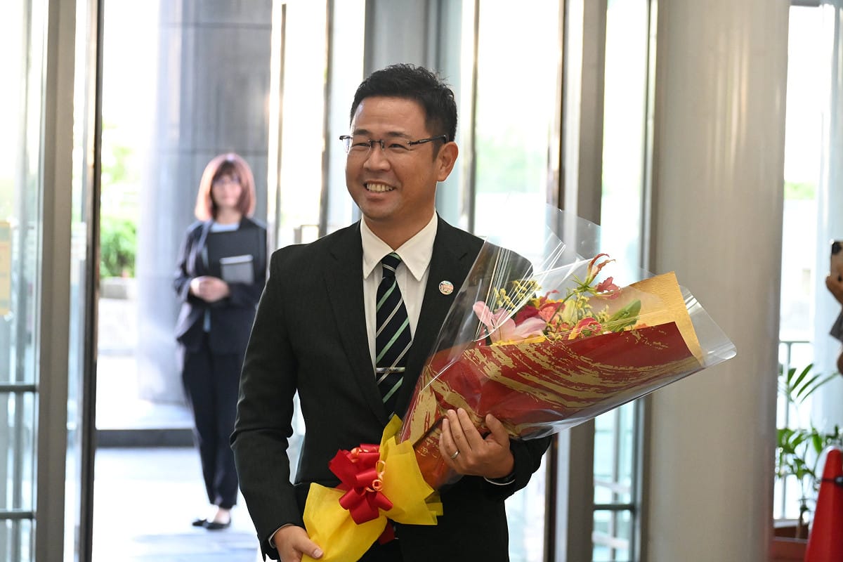 沖繩縣知事古謝玄太5日受訪對此表達強烈抗議，並表示本週將親赴東京向中央政府提出抗議。 圖：翻攝自@okinawa_pref Ｘ（資料照）