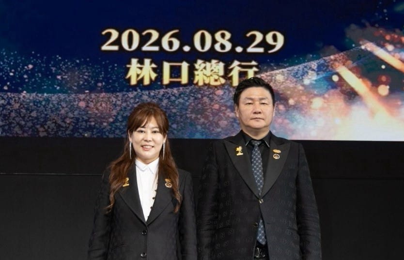 小楊飛馬團隊領導人楊坤賜(右)及翁思倩(左)。 圖：小楊飛馬團隊／提供