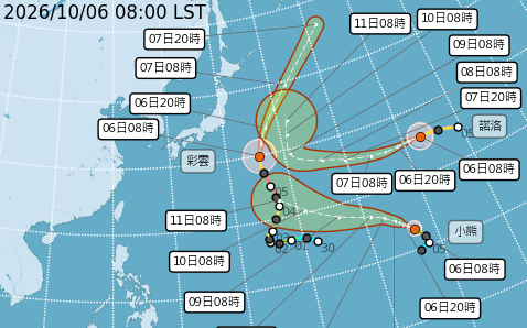 海上不只三颱？彩雲颱風旁驚見「神祕小跟班」 鄭明典揭成因
