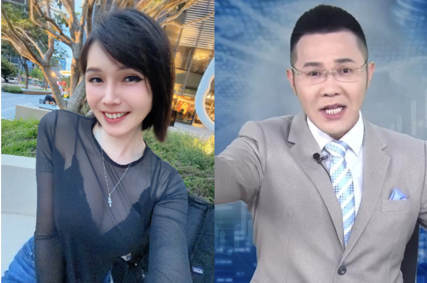 被封為「反指標女神」的網紅巴逆逆（8zz）、摩爾投顧分析師郭哲榮。 圖：翻攝自臉書、郭哲榮YouTube