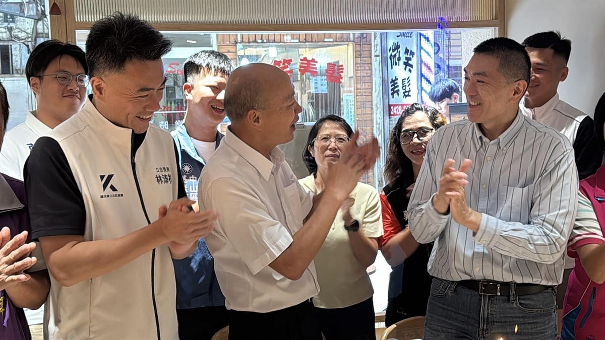 基隆市長謝國樑對今年選戰仍深具信心。圖為立法院長韓國瑜日前到訪基隆替基隆市長謝國樑拉抬選情。 圖：謝國樑辦公室/提供