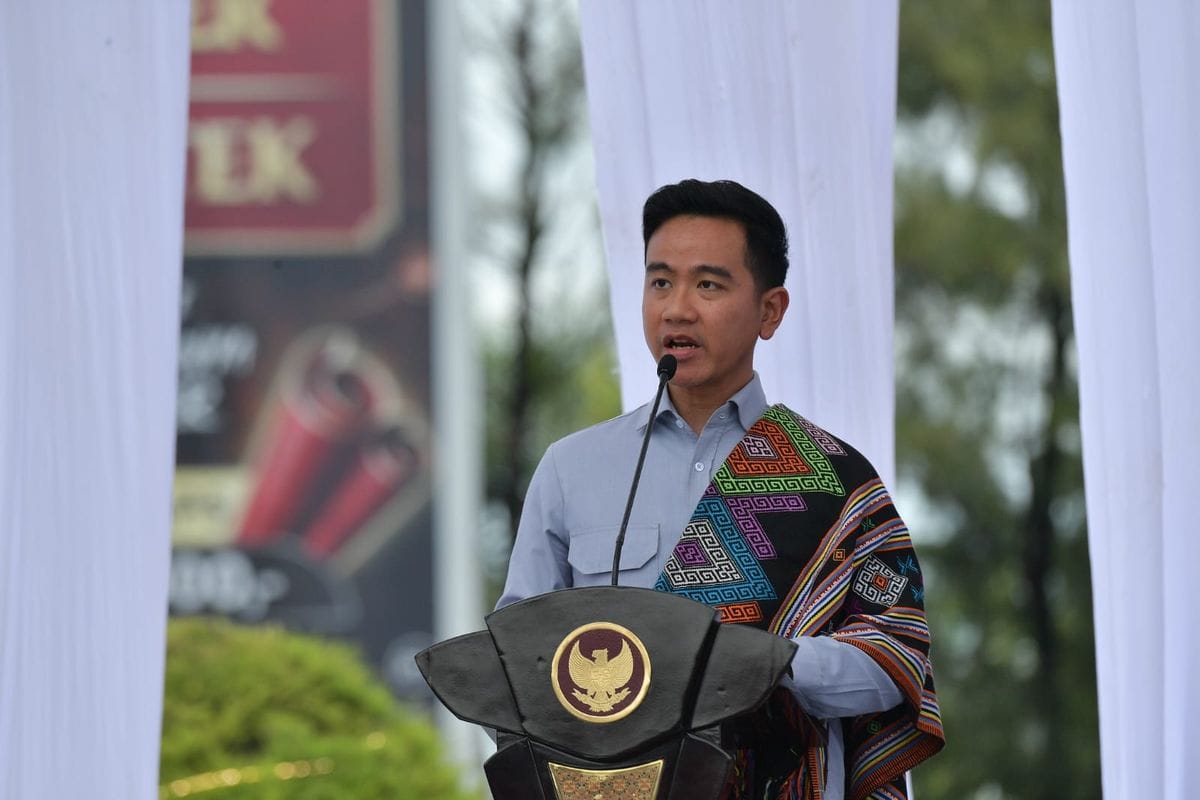 印尼副總統吉布蘭。 圖：翻攝自Sekretariat Wakil Presiden RI官網（資料照）