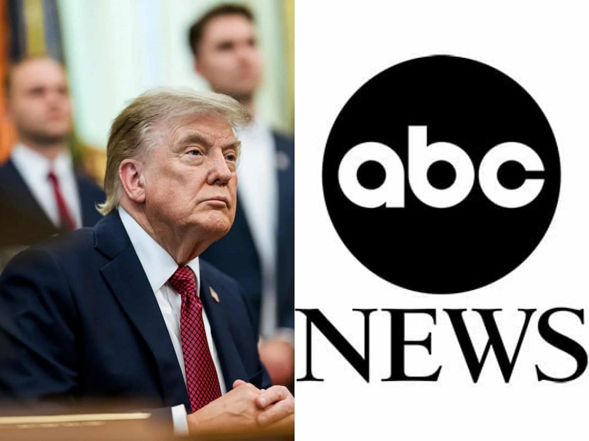 美國廣播公司（ABC）與川普政府之間的媒體監管爭議再度升高。 圖:翻攝自X (新頭殼合成)