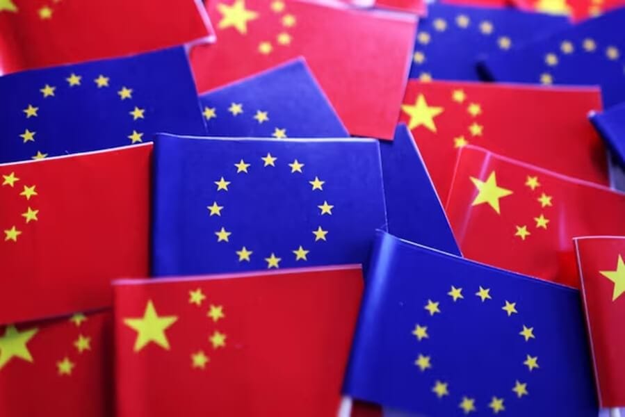 歐盟與中國的貿易談判將於8日登場。分析指出，本次關鍵談判勢必聚焦於汽車產業。（路透社） 圖：中央社提供