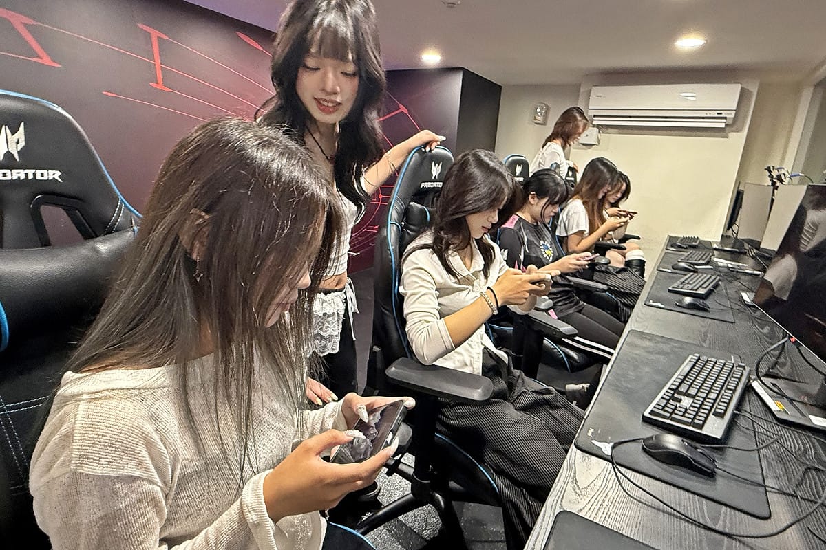 女子戰隊的日常訓練情形。 圖：弘光科大/提供