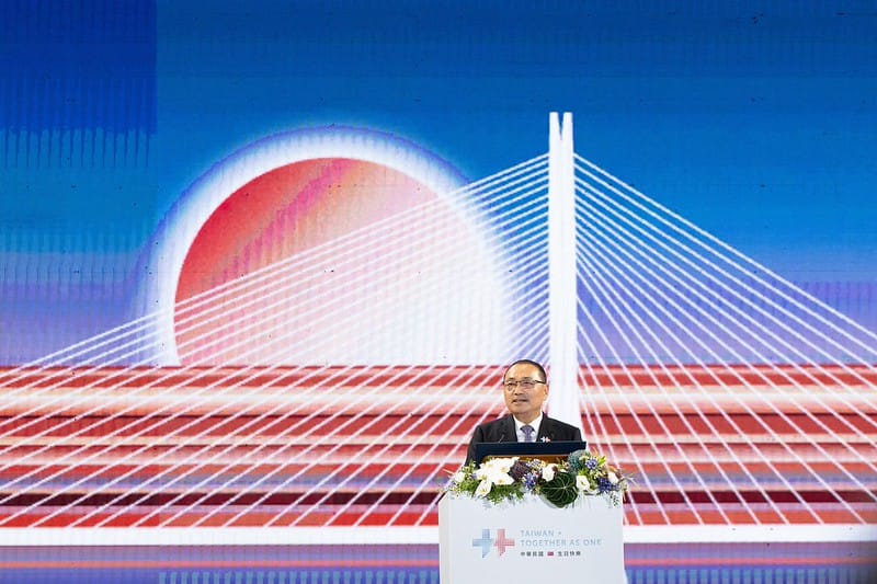 新北市長侯友宜出席國慶晚會。 圖：總統府提供
