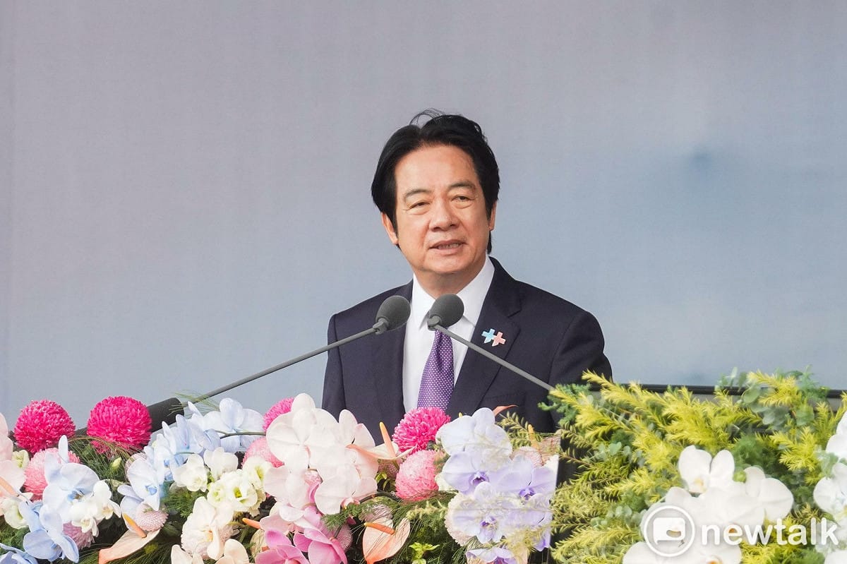 賴清德發表國慶演說。 圖：張良一／攝