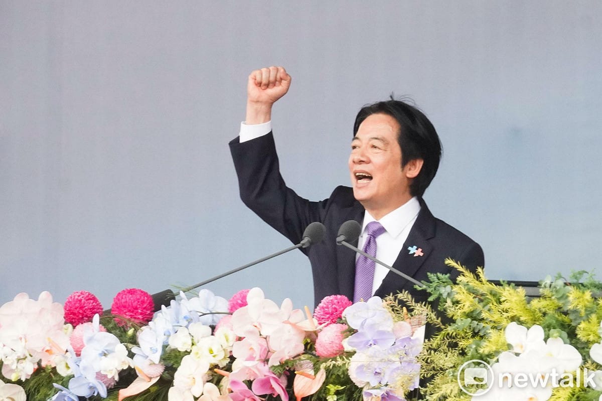 賴清德發表國慶演說。 圖：張良一／攝