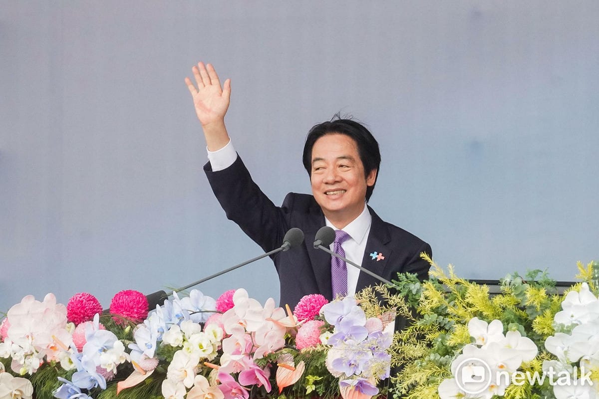 賴清德發表國慶演說。 圖：張良一／攝
