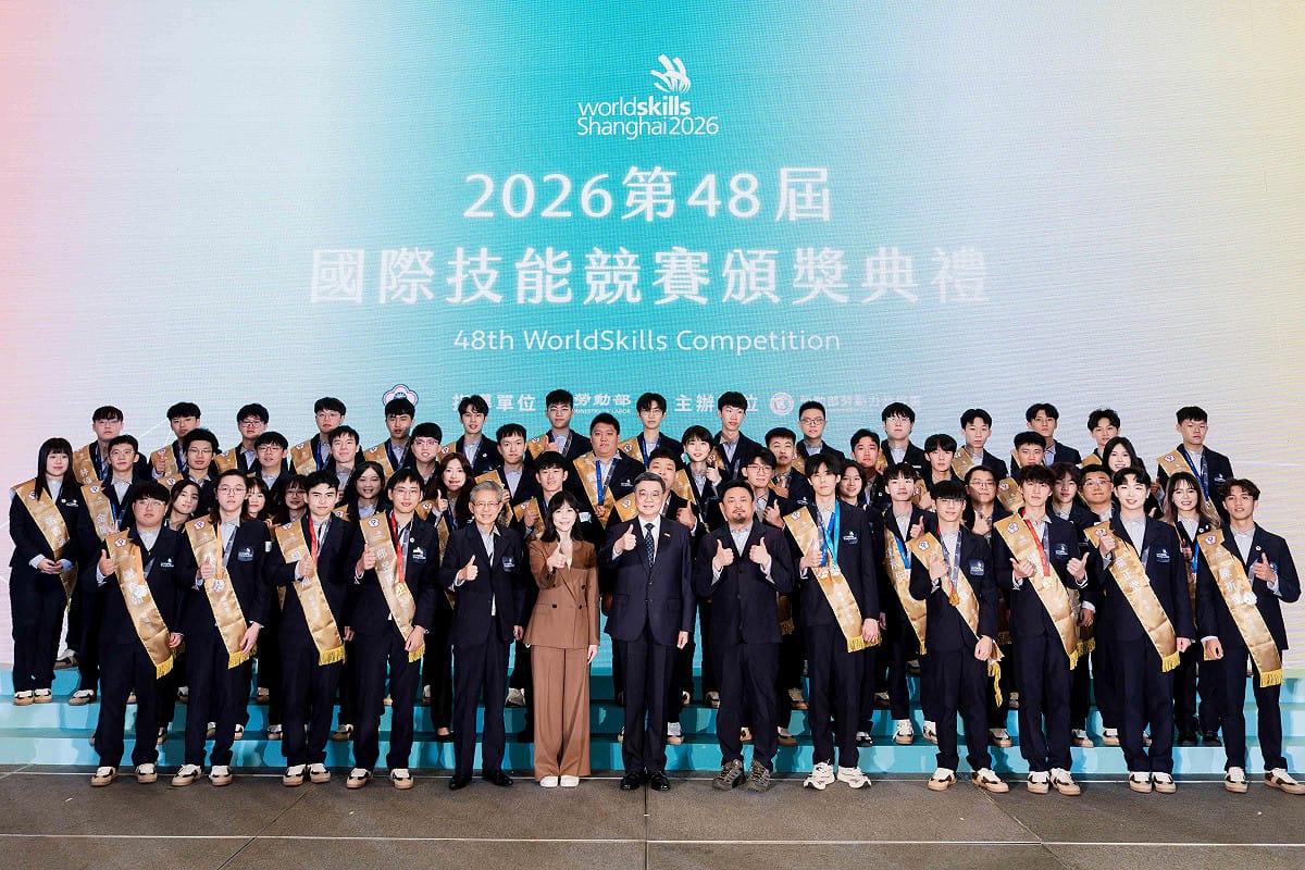 我國53位國手參加國際技能競賽47個職類，勇奪3金、3銀、7銅及30優勝。 圖：勞動部 提供